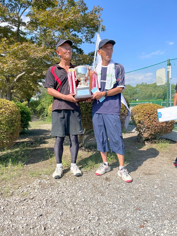 男子ベテランダブルス優勝