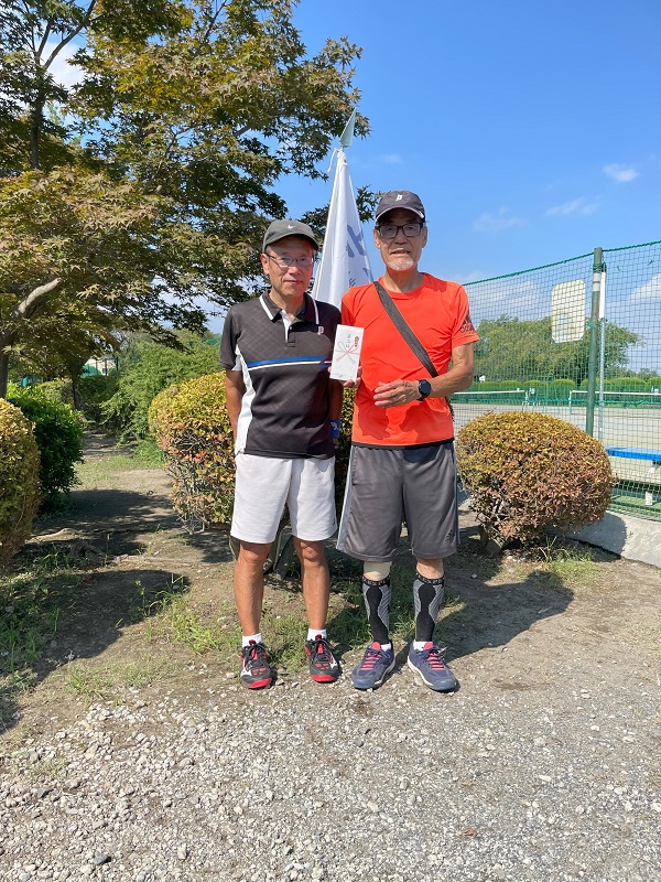 男子ベテランダブルス準優勝