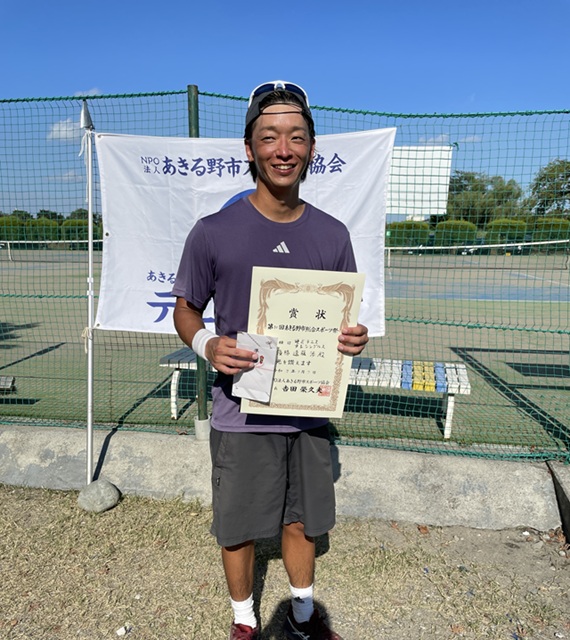 男子シングルス準優勝